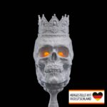 Halloween Tischlampe „Kerzenhalter – gruselige Totenköpfe“ – 3D-Druck Made in Germany