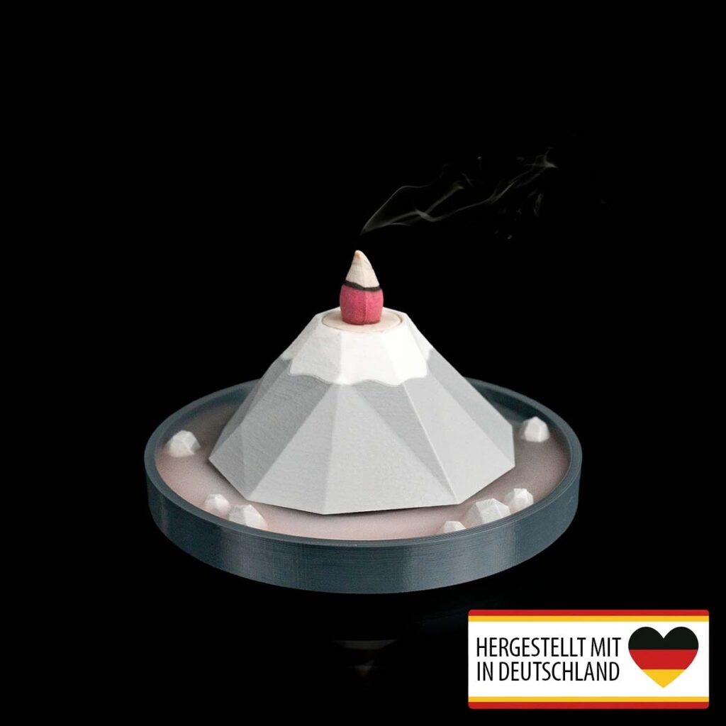 Backflow Räucherkegel Berg | 3D-Druck Made in Germany