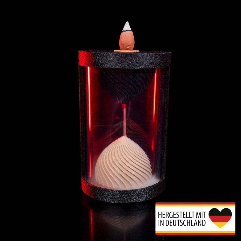 Backflow Räucherkegel Sanduhr | 3D-Druck Made in Germany