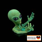 Buchstütze Alien – 3D Druck aus Deutschland
