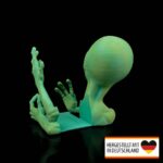 Buchstütze Alien – 3D Druck aus Deutschland