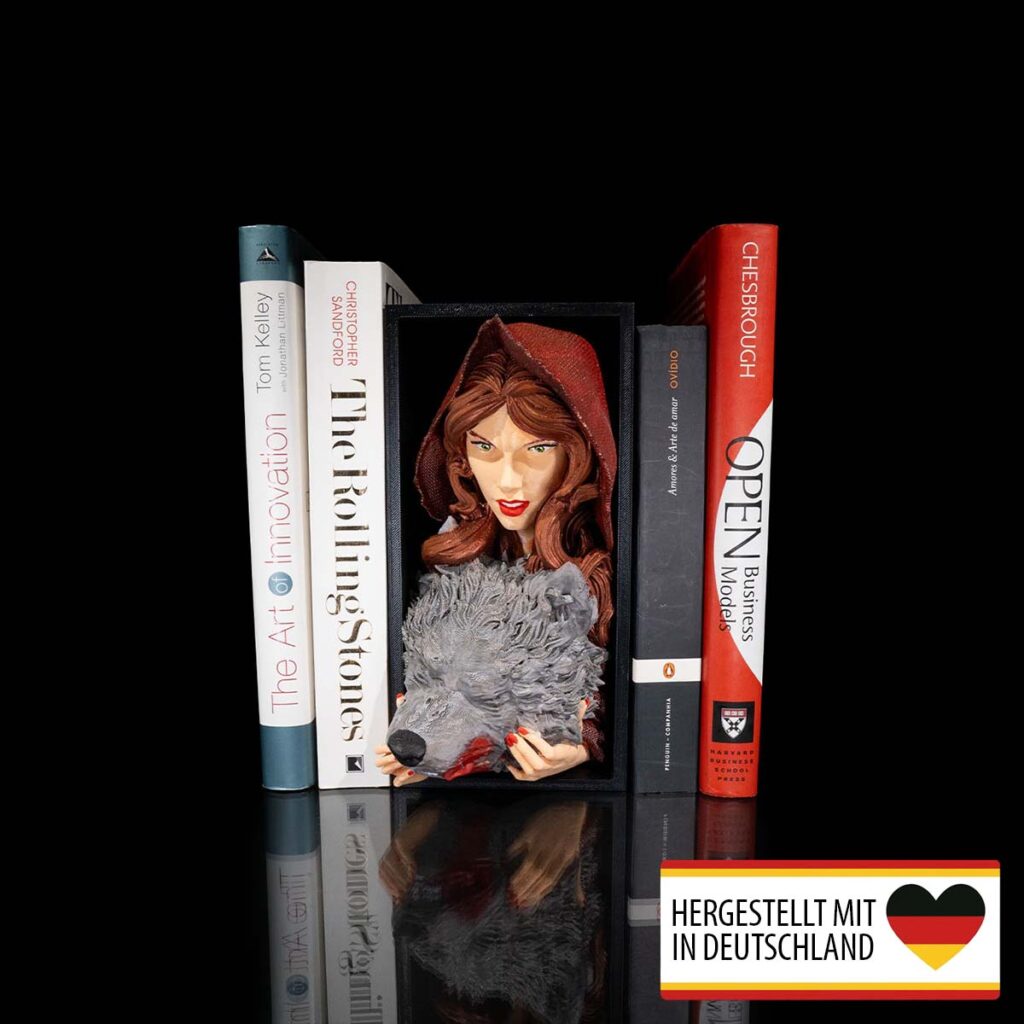 Buchstütze Rotkäppchen – 3D-Druck aus Deutschland