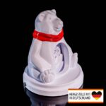 Diorama Eisbär – festliche Weihnachtsdeko aus 3D-Druck