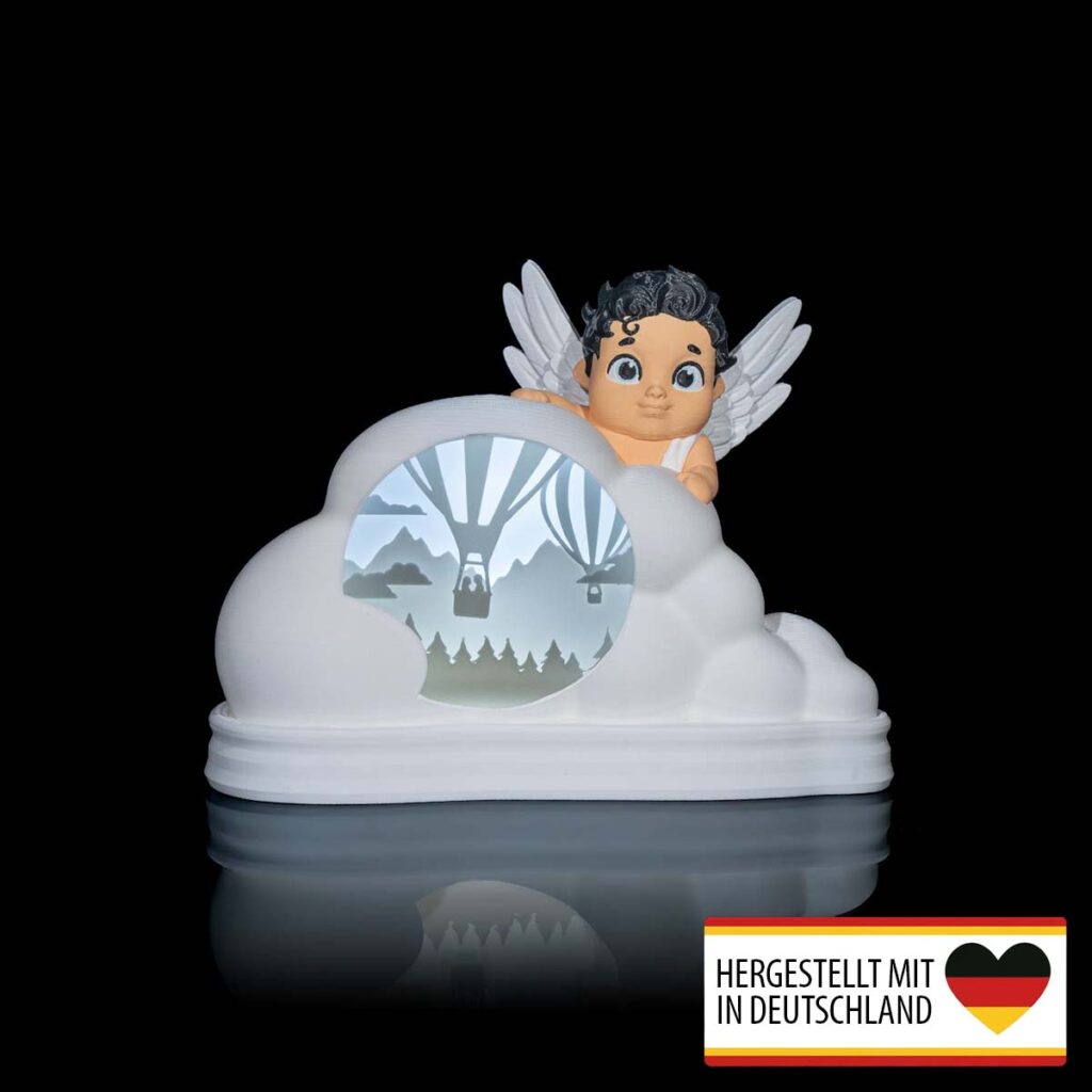 Diorama Engel Wolke – 3D-Druck aus Deutschland