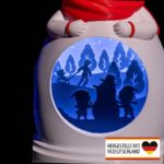 Diorama Schneemann – beleuchtete Winterdeko aus 3D-Druck