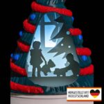 Diorama Weihnachtsbaum – beleuchtete Weihnachtsdeko aus 3D-Druck