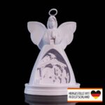 Diorama Weihnachtsengel – beleuchtete Krippenszene aus 3D-Druck