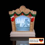 Diorama Weihnachtsmann Kamin – beleuchtete Weihnachtsdeko aus 3D-Druck