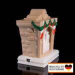 Diorama Weihnachtsmann Kamin – beleuchtete Weihnachtsdeko aus 3D-Druck
