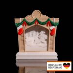Diorama Weihnachtsmann Kamin – beleuchtete Weihnachtsdeko aus 3D-Druck