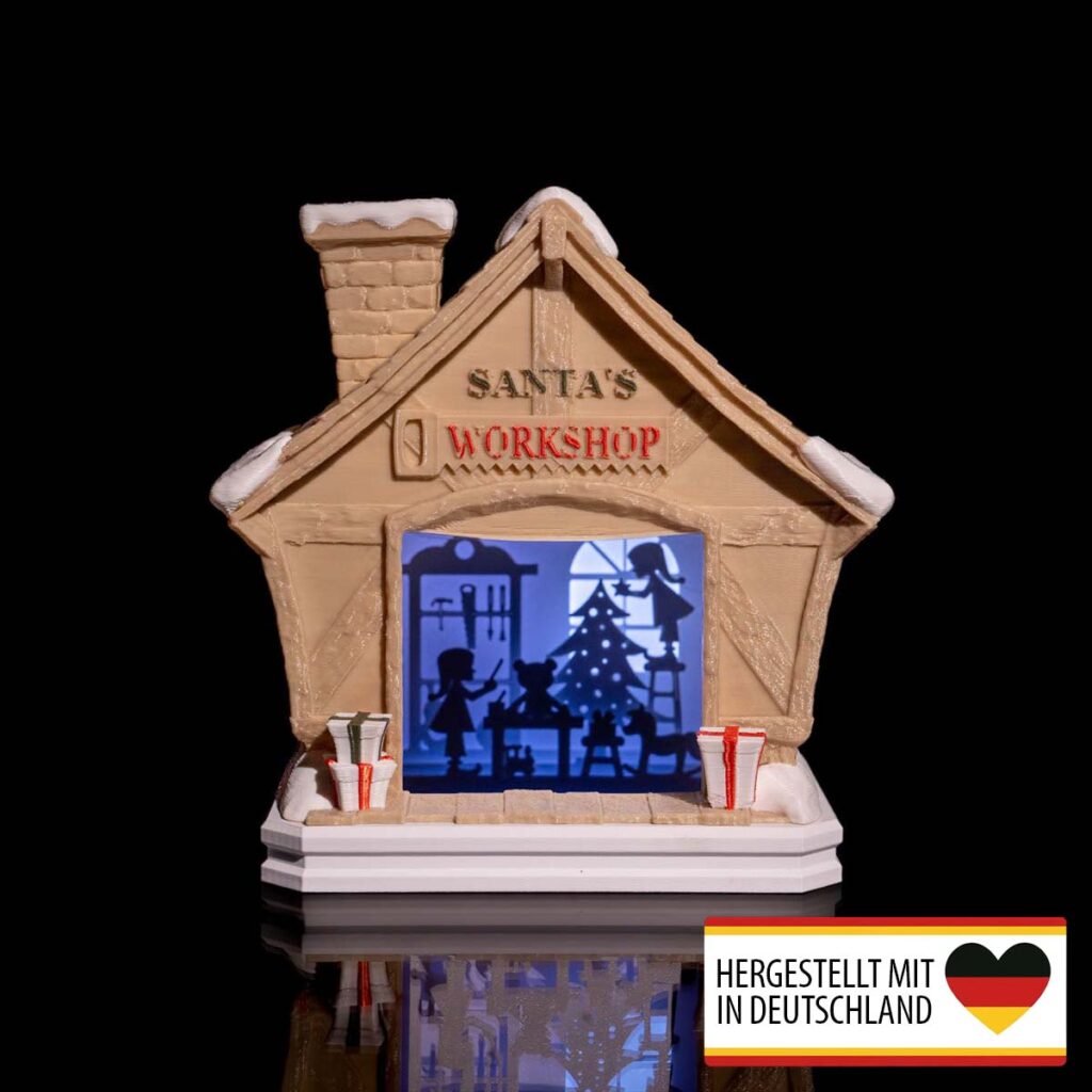 Diorama Wichtel – liebevoll gestaltete Wichtelwerkstatt aus 3D-Druck