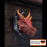Wanddeko Feuerdrachen Trophäe - Mystische Aura für Dein Zuhause