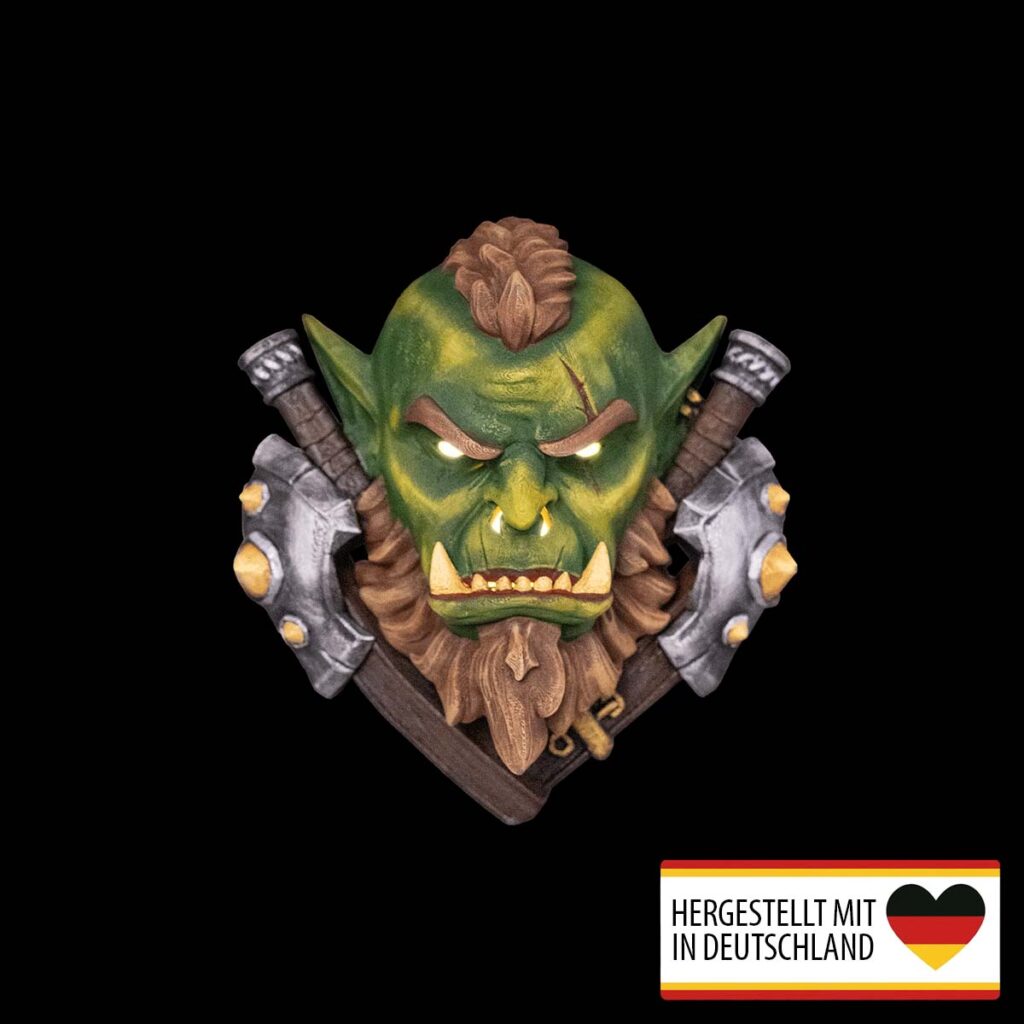 Wandlampe „Troll“ – Fantasy Troll | 3D-Druck Made in Germany