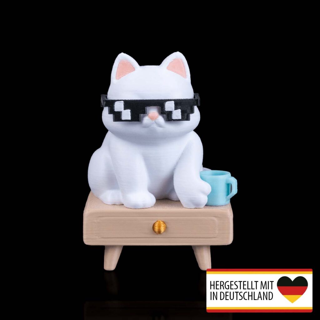 Figur – Coole Katze – 3D-Druck in Germany