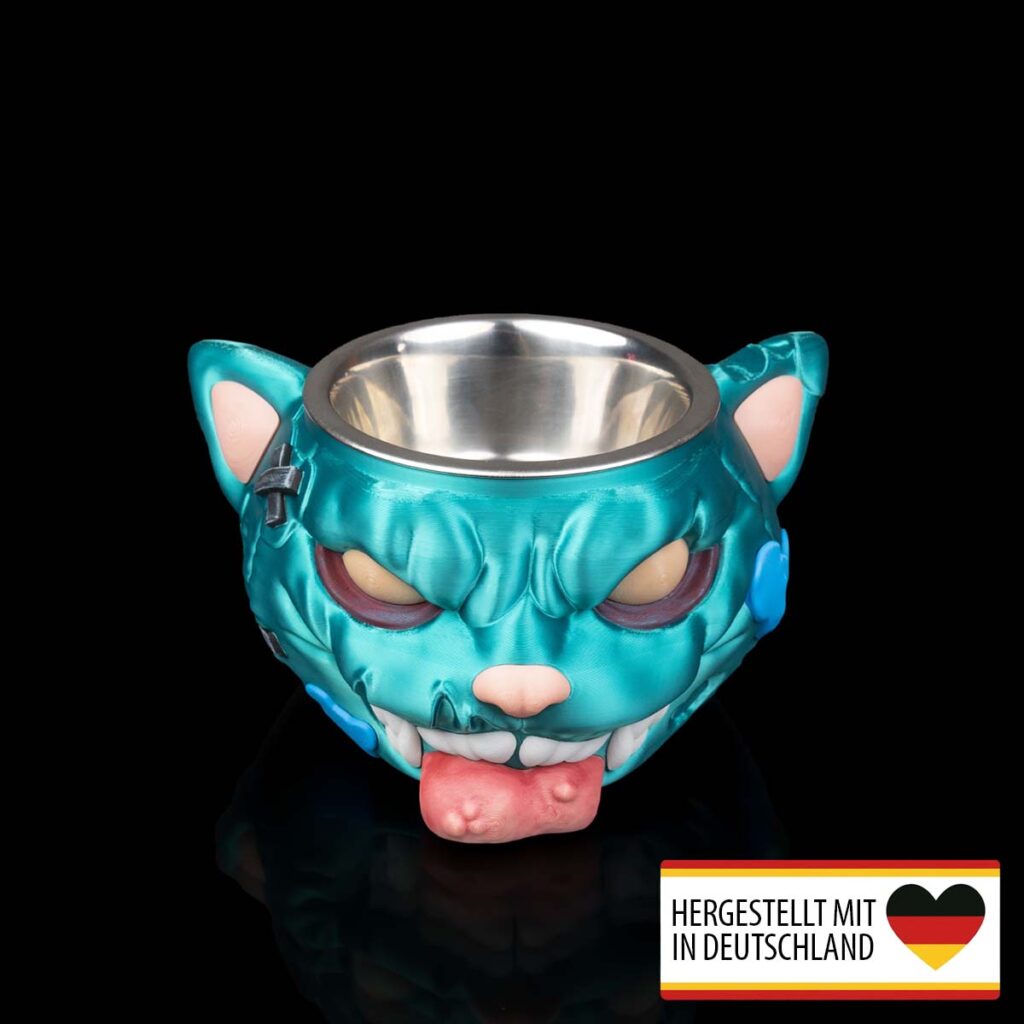 Fressnapf für Hunde und Katzen Zombie Hund – 3D Druck Made in Germany