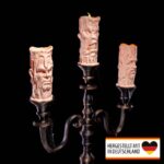 Halloween Tischlampe „Kerzenhalter – schaurige Gesichter" – 3D-Druck Made in Germany