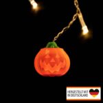 Halloween Kürbis Lichterketten-Aufsatz – 10er Set – 3D-Druck aus Deutschland