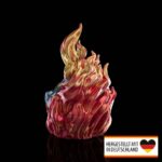 Halloween Tischlampe „Brennender Totenkopf“ – Teelichthalter aus dem 3D-Druck Made in Germany