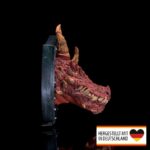 Wanddeko Feuerdrachen Trophäe - Mystische Aura für Dein Zuhause