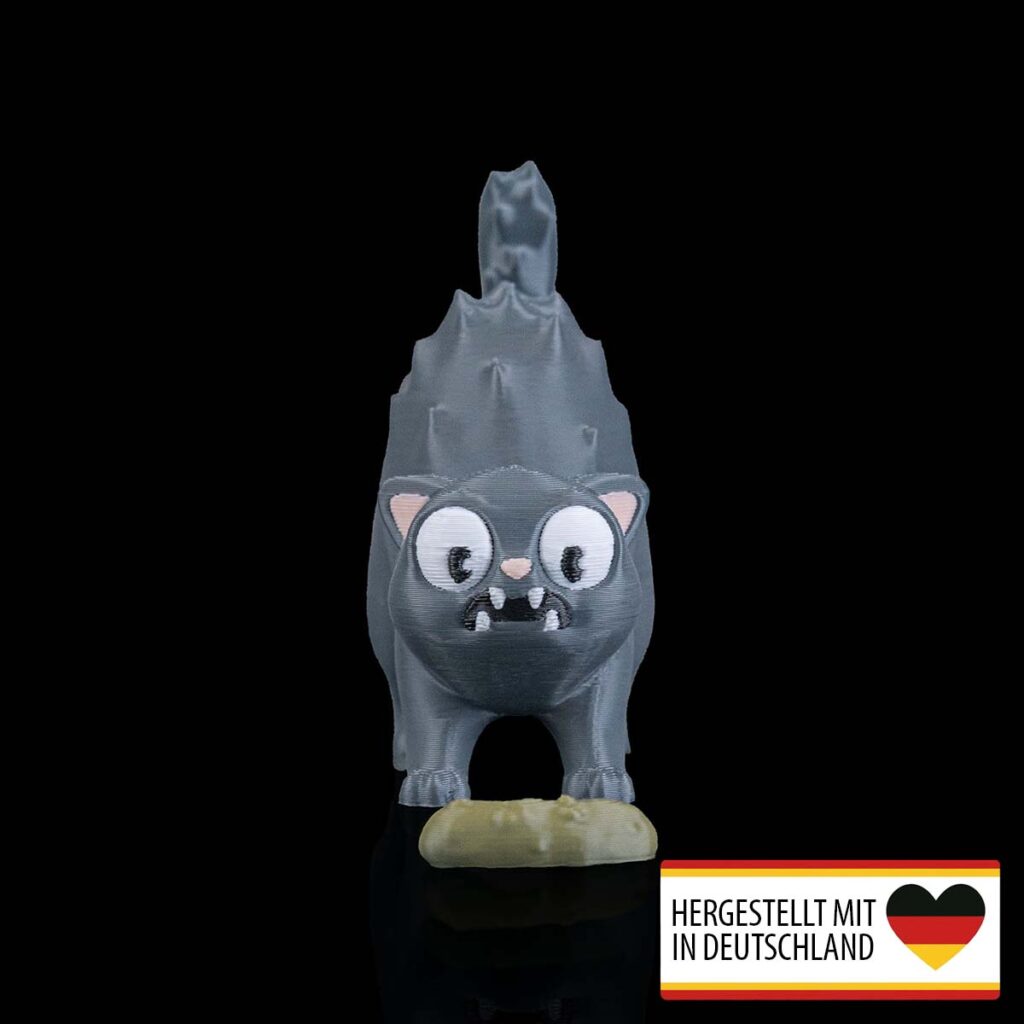 Figur Katze mit Gurke – 3D-Druck in Germany