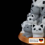 Tischlampe „Katzen- Tannenbaum“ – 3D-Druck Made in Germany | Teelichthalter