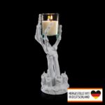 Kerzenhalter Skelettarm - Gruseliger Blickfang für Dein Zuhause