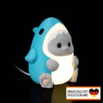 Kinderzimmerlampe Nachtlicht Stehlampe „Katzenhai“ – 3D-Druck in Germany