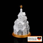 Tischlampe „Weihnachtsdorf-Tannenbaum“ – 3D-Druck Made in Germany | Teelichthalter