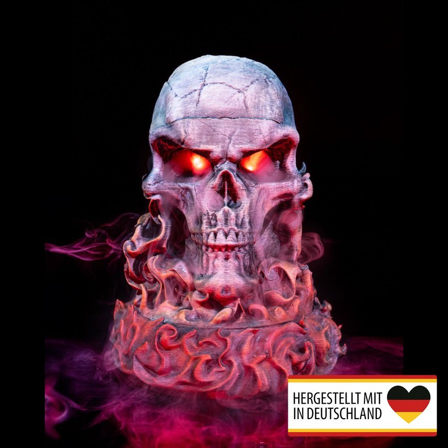 Luftbefeuchter Totenkopf - Handbemaltes Design
