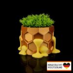Pflanztopf Bienenwabe - Dein Design-Highlight