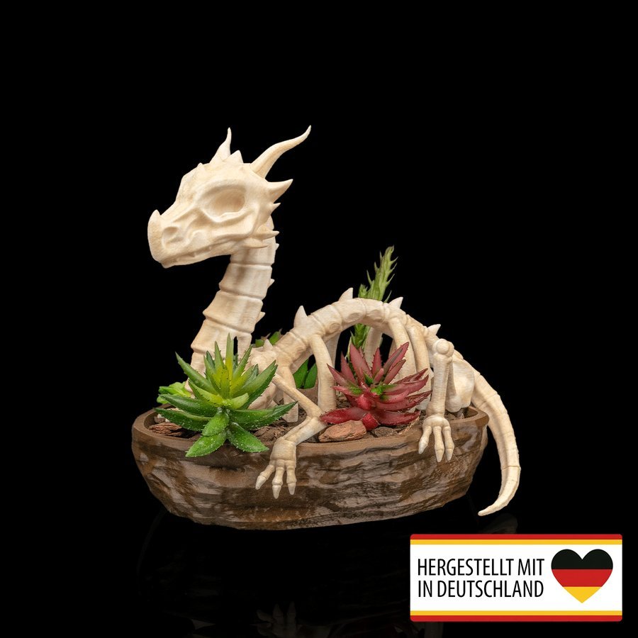 Pflanztopf Drachenskelett - Einzigartiges Design für Dein Zuhause