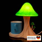 Tischlampe „Pilz mit Ablage“ – 3D-Druck Made in Germany | Pilz Lampe mit Ablage