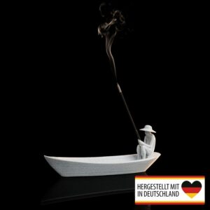 Maritimer Räucherstäbchenhalter in Anglerform aus PLA