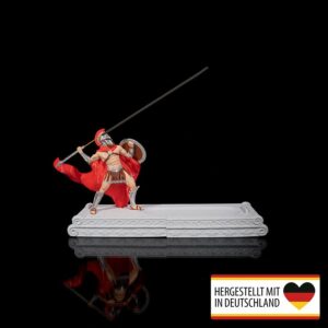 Künstlerischer Räucherstäbchenhalter Krieger mit Aufbewahrungsfach
