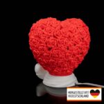 Tischlampe „Herzrosen“ – 3D-Druck Made in Germany | Rosen Herz Lampe