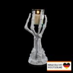 Kerzenhalter Skelettarm - Gruseliger Blickfang für Dein Zuhause