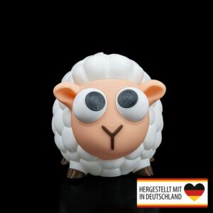 Charmante Spardose in Form eines Schafs aus nachhaltigem PLA