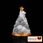 Tischlampe „Bären-Christbaum“ – 3D-Druck Made in Germany | Teelichthalter