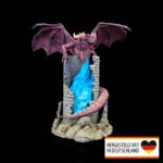 Tischlampe „Feuerdrache Turm“ – Premium 3D-Druck Made in Germany