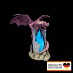 Tischlampe „Feuerdrache Turm“ – Premium 3D-Druck Made in Germany