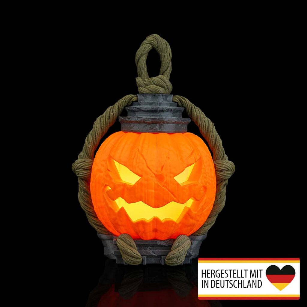 Tischlampe „Kürbislaterne“ – 3D-Druck Made in Germany