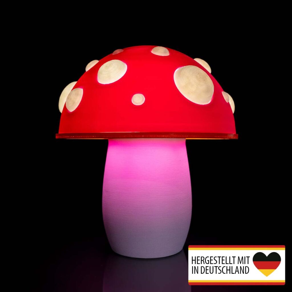 Tischlampe „Pilz“ – 3D-Druck Made in Germany