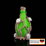 Tischleuchte „Gifttrank mit Totenköpfen“ – 3D-Druck Made in Germany