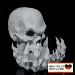 Backflow Räucherkegel Totenkopf | 3D-Druck Made in Germany