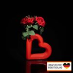 Valentinstag Geschenk Blumenvase – Herz Vase – 3D Druck Made in Germany