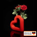 Valentinstag Geschenk Blumenvase – Herz Vase – 3D Druck Made in Germany