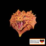 Wandlampe „Drachenkopf“ – 3D-Druck Made in Germany