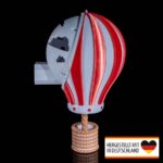 Wandlampe Kinderzimmer „Heißluftballon“ – 3D Druck made in Germany