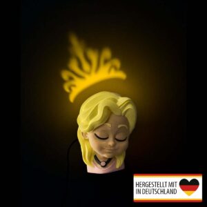 Prinzessin Kinderzimmerlampe mit Kronenprojektion