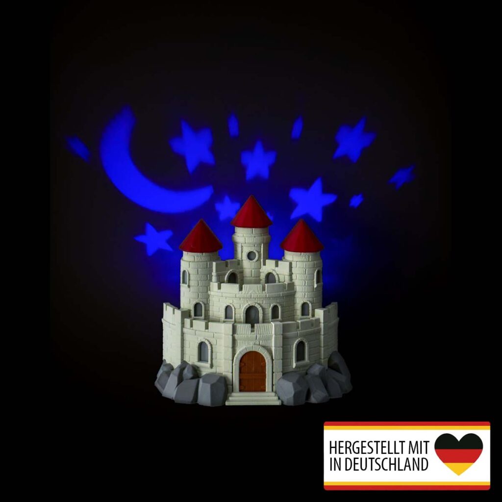 Wandlampe Kinderzimmer „Schloss“ – 3D Druck made in Germany